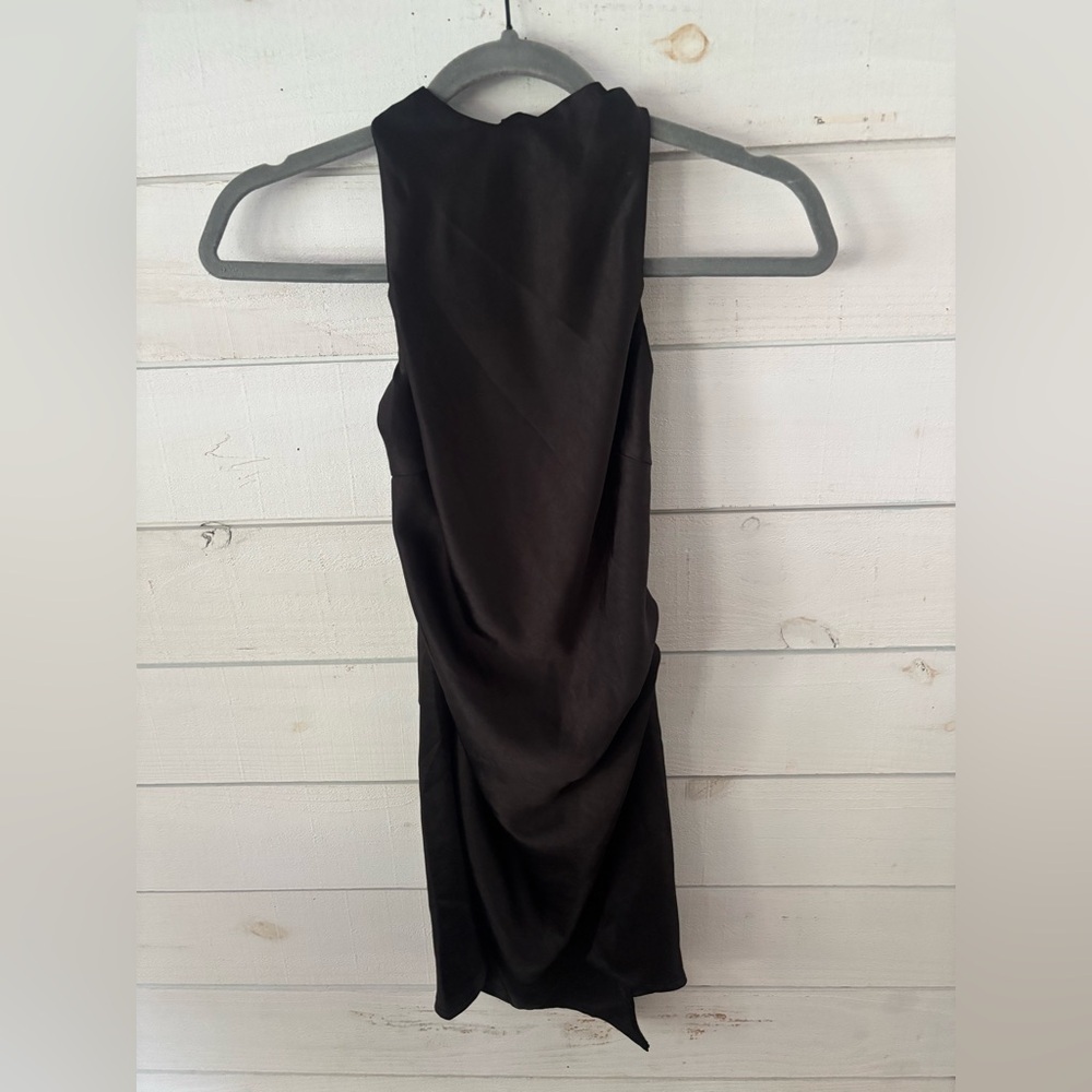 ANGEL BIBA NWT
Sonoma Halterneck Faux Wrap Twist
Back Mini Dress Black Size XS - Picture 4 of 12